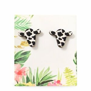 Cow Earrings Studs Farm Animal‎ Earrings Cute Fun Earrings Novelty Jewelry